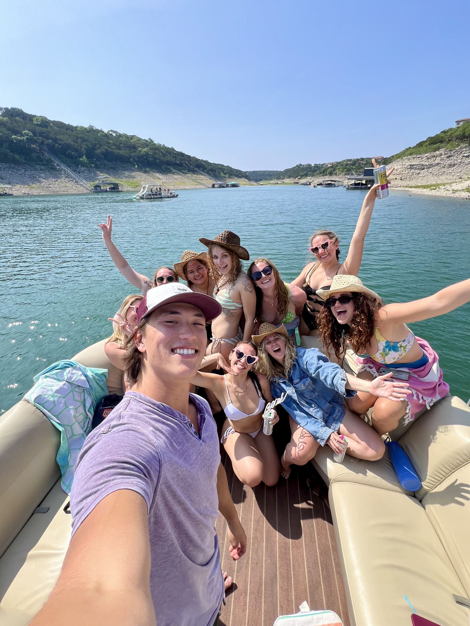 **WINTER DISCOUNT!** 2-Story Pontoon **SLIDE+SHADE**
